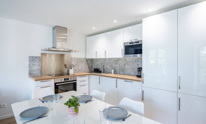Coupvray Apartment | Discover Le Maetica: Steps from Disneyland Paris & Spa