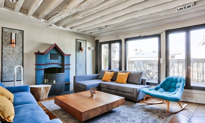 Arsenal Apartment | Discover Le Marais: Terrace Apartment in Paris