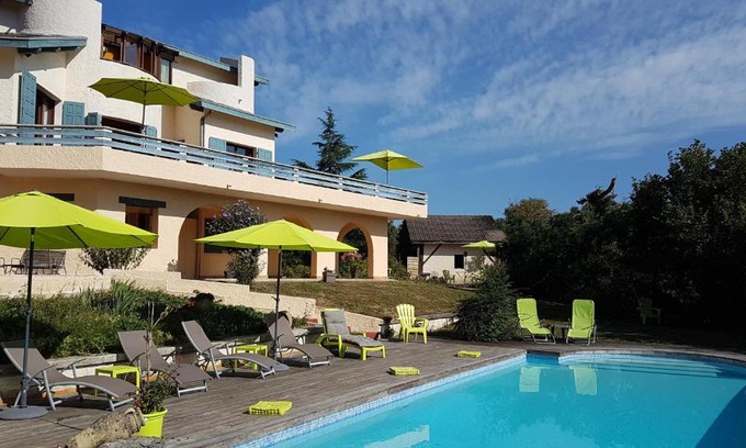 Miribel-les-Echelles House | Idyllic Le Mas de Chartreuse with Pool & Ocean Views