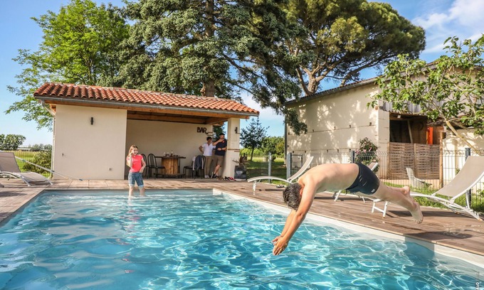 Gaillac House | Tranquil Le Mazage des Trégans: Pool & Park Retreat