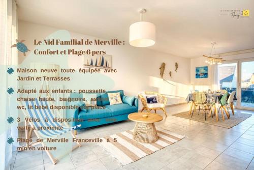 Merville-Franceville-Plage House | Family-Friendly Le Nid Familial de Merville Near Beach