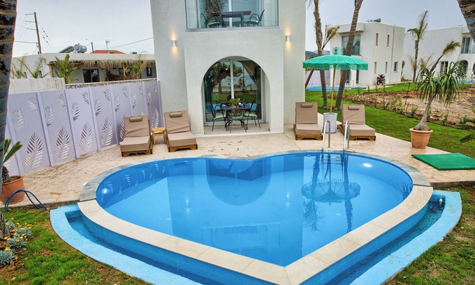 Haraki Villa | Le Palme Beach Rhodes- Pool Heart Villa