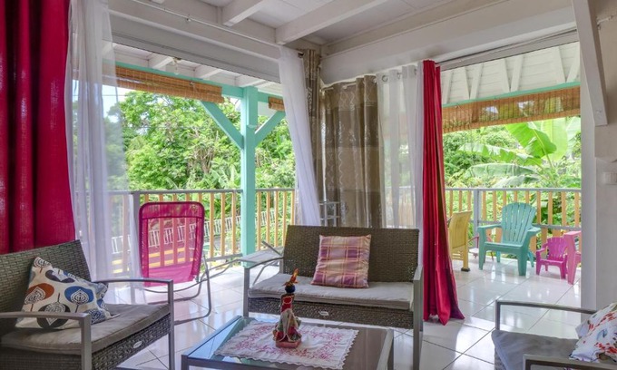 Trois-Rivieres House | Cozy Le Papayé: Ocean Views & Family-Friendly Amenities