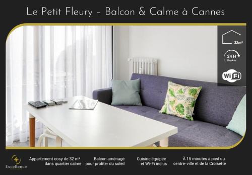 California - Pezou Apartment | Le Petit Fleury – Balcony, Calm in Cannes