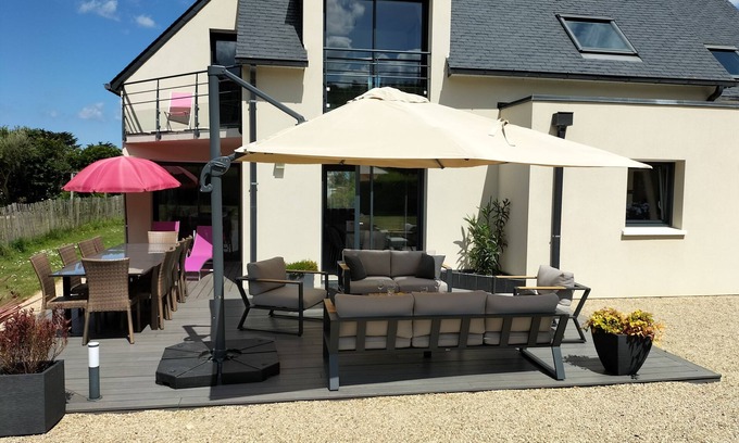 Plestin-les-Greves Villa | Experience Le Petit Nice: 10/10 Oceanfront Escape