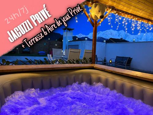 Sallanches Apartment | Relaxing Rooftop Retreat with Private Jacuzzi by Monte-Blanco