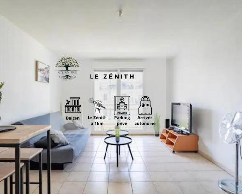 Poteries Apartment | Convenient Stay at Le Zénith - Private Parking & WIFI