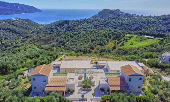 Kavvadades Villa | Newly Built Lefkimmiatis Villa Elaia with Oceanfront Pool