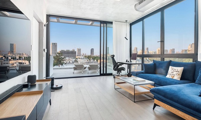 Tel Aviv City Center Condo | Experience the Legendary Penthouse with Spa & Hot Tub