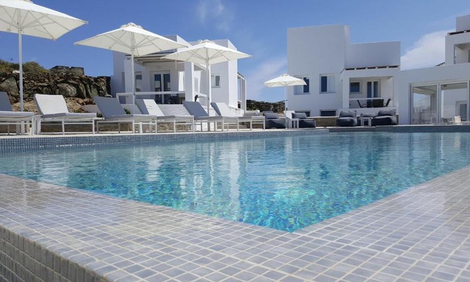 Ano Meria House | Beachfront Lemon Tree Houses: Pet-Friendly with Ocean Views