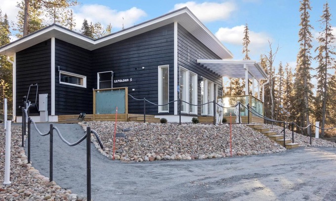 Salla House | Discover Lepoloma by Interhome with Lake View & Spa