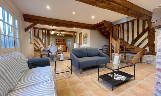 Goustranville House | Discover Les Écuries: Pet-Friendly Retreat Near Cabourg