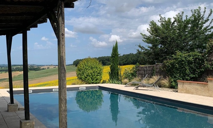 La Sauvetat Villa | Discover Les 5 Terrasses: Private Pool & Breathtaking Views