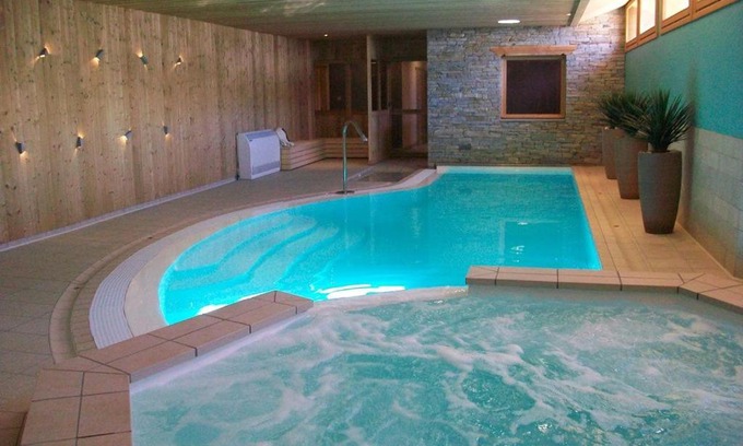 Montgenevre Apartment | Relax at Les Chalets du Chaberton: Spa & Pool Retreat