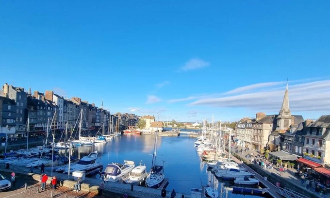 Honfleur Apartment | Enjoy Oceanfront Views at Les Colombages in Honfleur