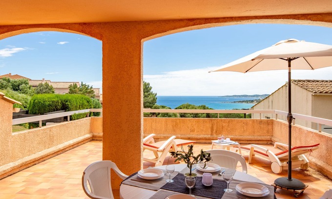 La Nartelle Apartment | Oceanfront Bliss at Les Coteaux de la Nartelle by Interhome