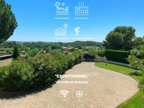 Thezan-les-Beziers Villa | Relaxing Retreat at Les Hauts de la Pinède with Pool & Spa