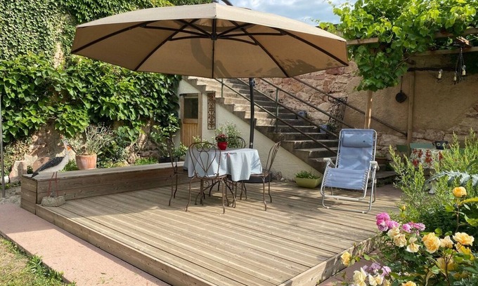 Saint-Hippolyte Apartment | Top-Rated LES HORTENSIAS: Family-Friendly with Kitchen