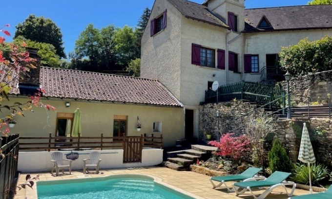 Saint-Cernin-de-lHerm House | Discover Les Maisons du Moulin with Private Pool & Family Amenities