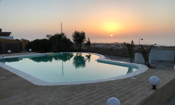 Oualidia House | Elegant Les Oliviers Bungalow with Private Pool & Ocean Views
