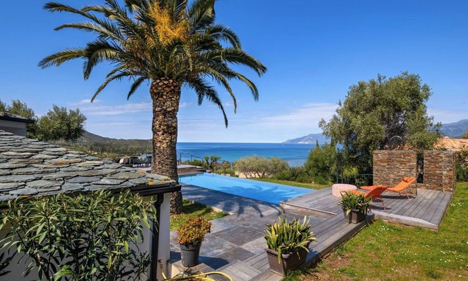 Saint-Florent Villa | Les Terrasses de Fromentica - Villa Luxueuse Avec Piscine vue Mer