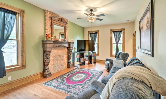 Dubuque House | Historic Dubuque Gem Near Downtown with Family-Friendly Amenities