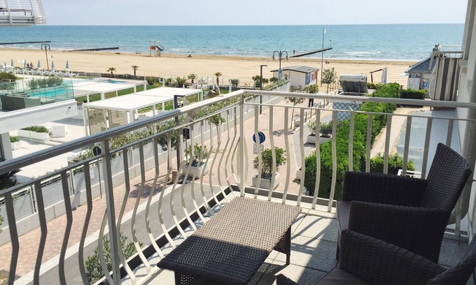 Lido di Jesolo Apartment | Oceanfront Lido di Jesolo Apartment with Private Beach Retreat