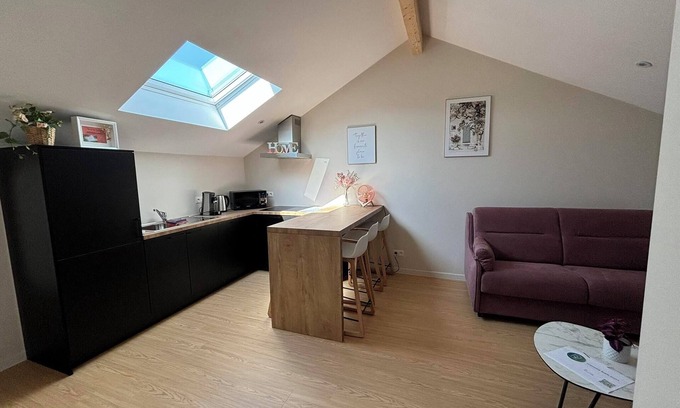 Herstal Apartment | Liège cocoon under the roofs, 15 minutes from downtown Liège
