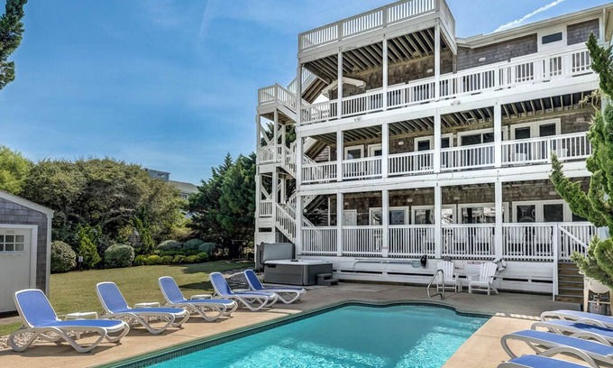 Corolla Light House | Pet-Friendly Oasis with Private Pool, Steps to the Beach