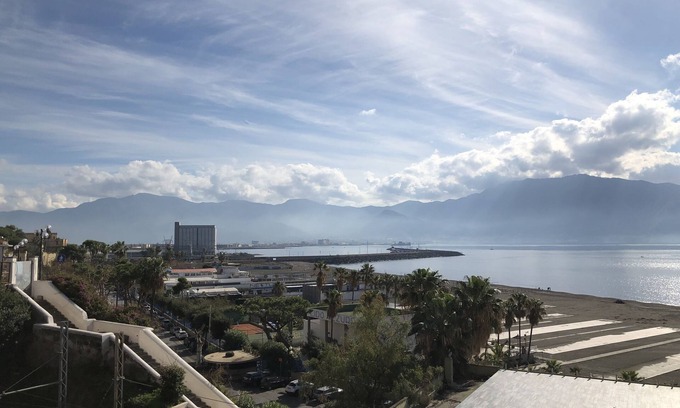 Torre Annunziata Apartment | Premier Light Blue Apartment with Oceanfront Pool Access