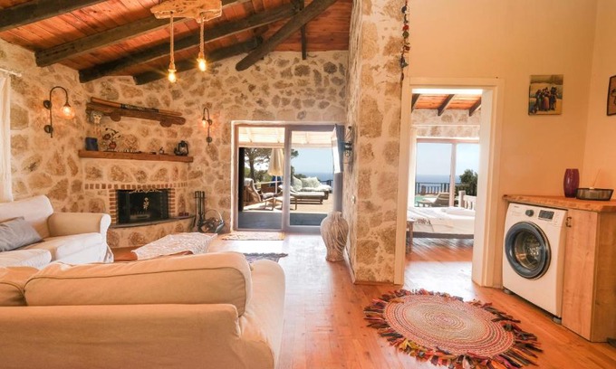 Patara Villa | Relax at Likya House with Ocean Views & Pool Access
