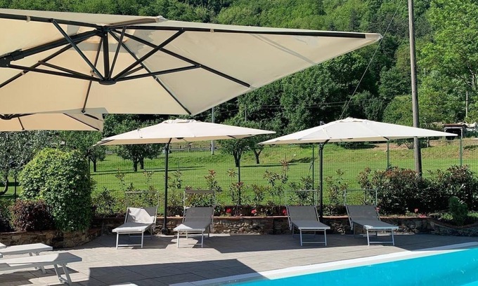 Gallicano Cottage | Idyllic Limonaia Cottage: Garden, Pool & Ocean Views