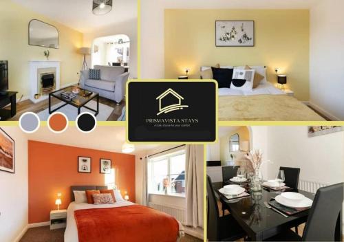 Lincoln House | Lincoln Spacious House Free Parking Free Wi-Fi TV Sleeps 6 Perfect for Families Contractor Long Term