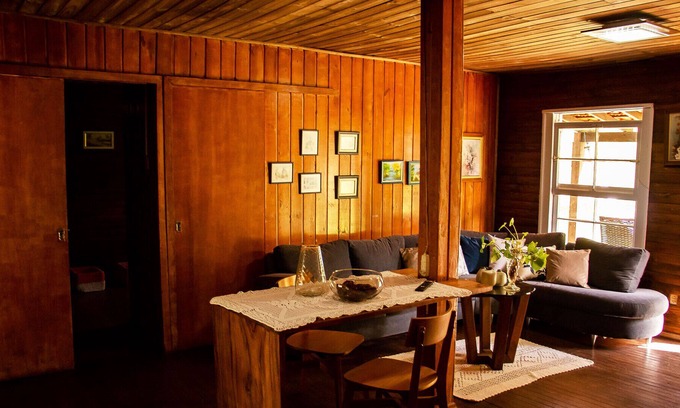 Caraa Ski Chalet | Lindo chalé rustico beira-rio com lazer, Caraá/RS