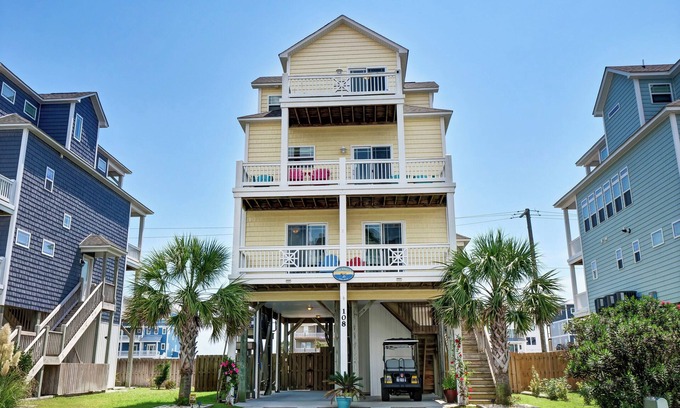 Scotch Bonnet Soundside House | Beautiful Coastal Retreat with Ocean Views and Beach Access