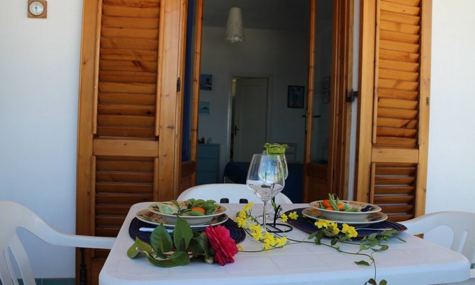 Canneto Apartment | Oceanfront Maestrale House on Lipari Island for 2-3 Guests