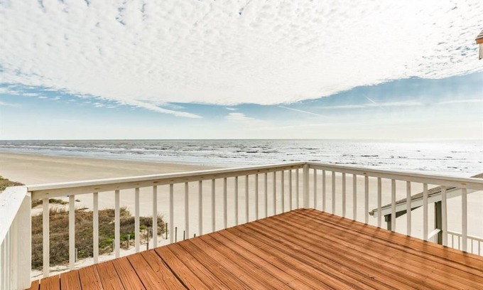 Spanish Grant House | Beachfront Bliss with Unobstructed Ocean Views & Hot Tub
