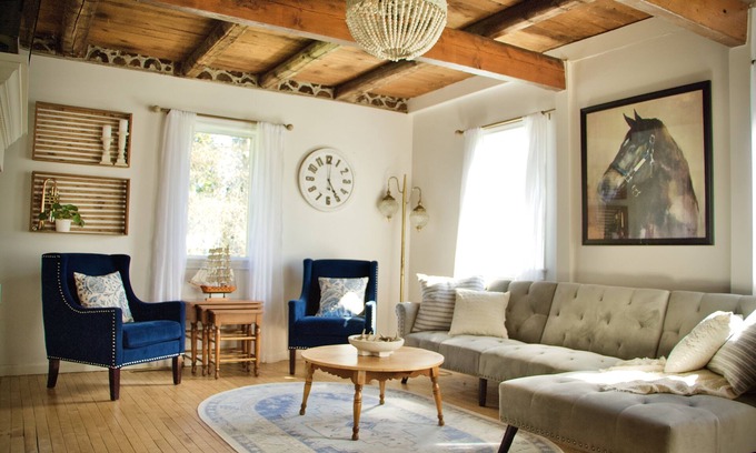 Ephraim House | Charming Little White Farmhouse with Ocean View in Sister Bay