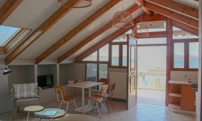 Moudros Apartment | Experience Lemnos at the Star-Rated Attic Apartment