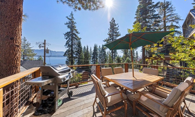 Crystal Bay House | Serene Lakeview Cabin with Hot Tub & Family Amenities