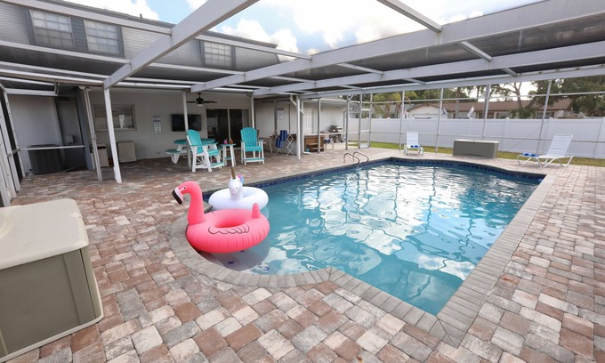 Bay Crest Park House | Perfect Getaway: 5BR Home with Pool, Spa & Boat Access