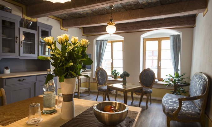 Nikolaivorstadt Apartment | Experience Historical Flair with Pool and Spa Amenities