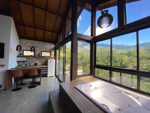 Penedo House | Idyllic Lobo Gris Retreat with Spectacular Views & Hot Tub