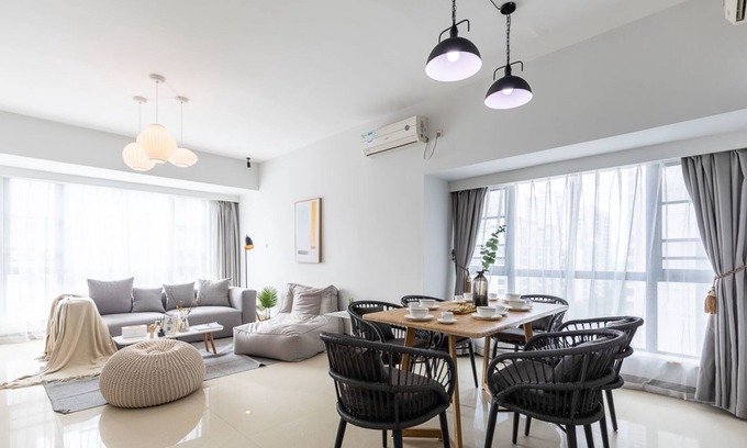 Xiangzhou District Apartment | Locals Boutique Apartment Huafa Plaza 6