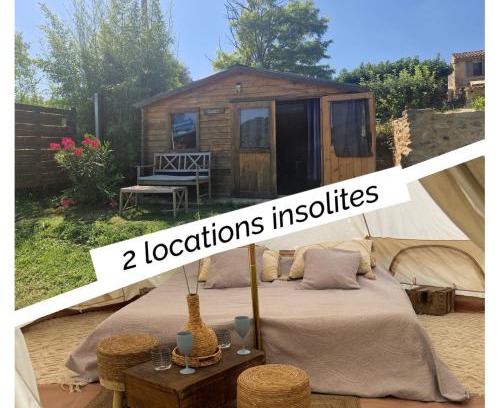 Cadenet Bed & Breakfast | Unique Cabins and Tipis at Bastide Bellugue, Near Lourmarin