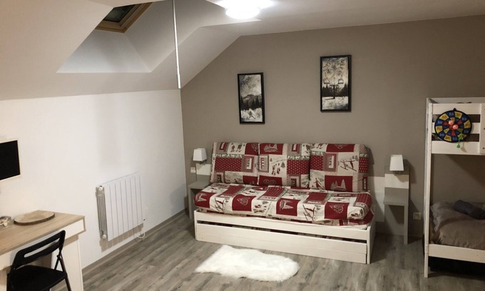 La Feclaz Apartment | Cozy Lodging in the Woods with Pet-Friendly Amenities