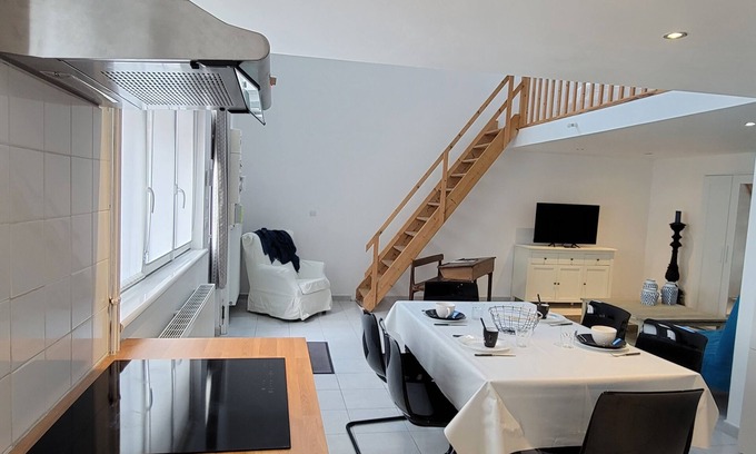Cambrai Apartment | Family-Friendly Loft 3 du Temple for Up to 5 Guests