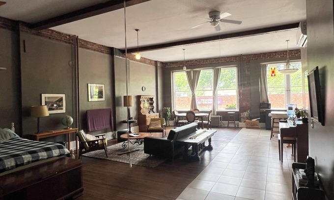 Sylva Apartment | Historic Loft Apartment in Downtown Sylva - Guest Rated 10/10
