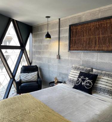 Cholula Apartment | Industrial Loft with Volcano Views - Guest Rated 9.6/10
