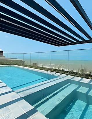 Cabedelo Apartment | Cozy Loft for 4, Steps from the Beach with Pool Access